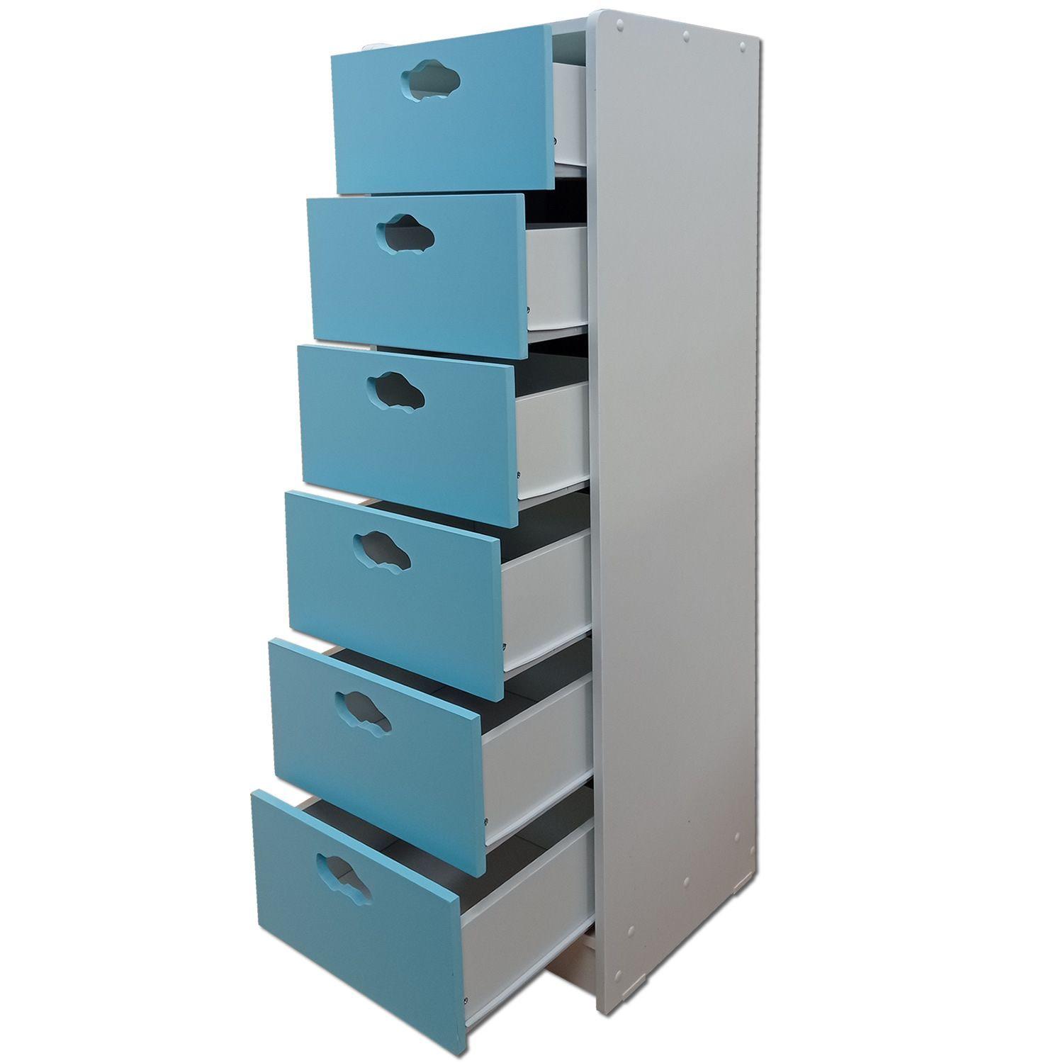 Cajonera 6 C Celeste Auto Slim-3