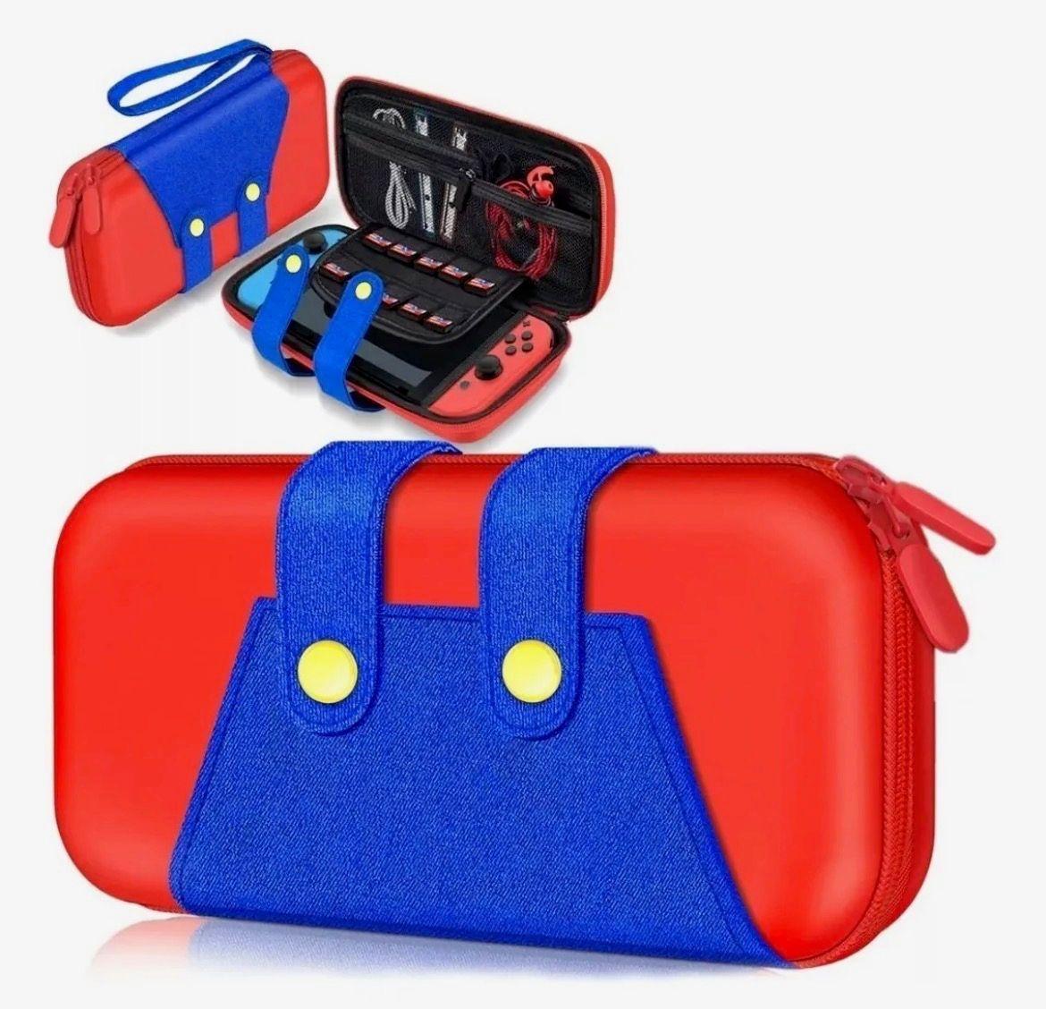 Bolso Estuche Protector Nintendo Switch Alta Resistencia Rojo-4