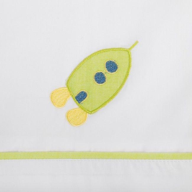 Sabanas Pack&Play bordado Cohete-1