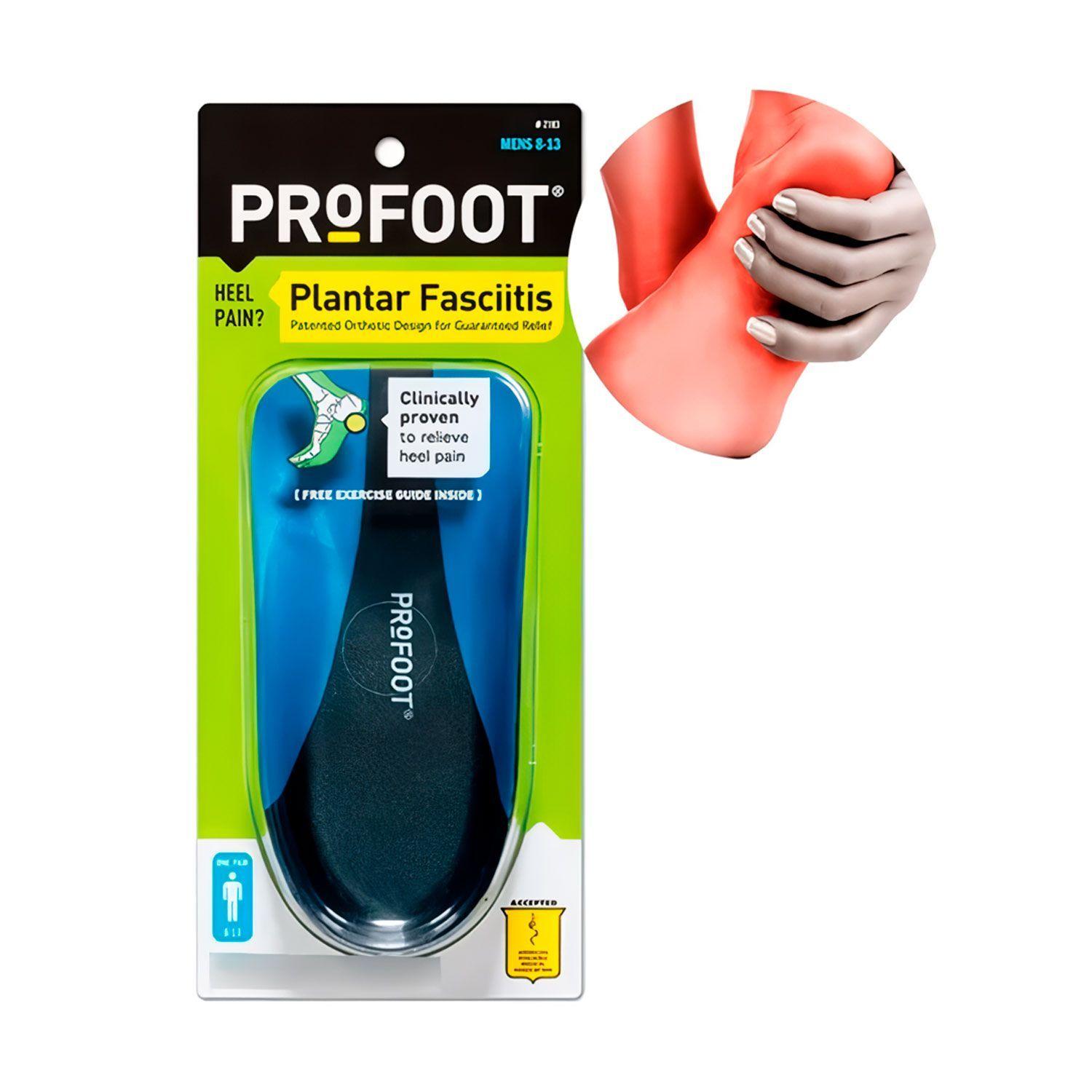 Plantillas Ortopédica Talonera Para Fascitis Plantar Azul M PROFOOT-0