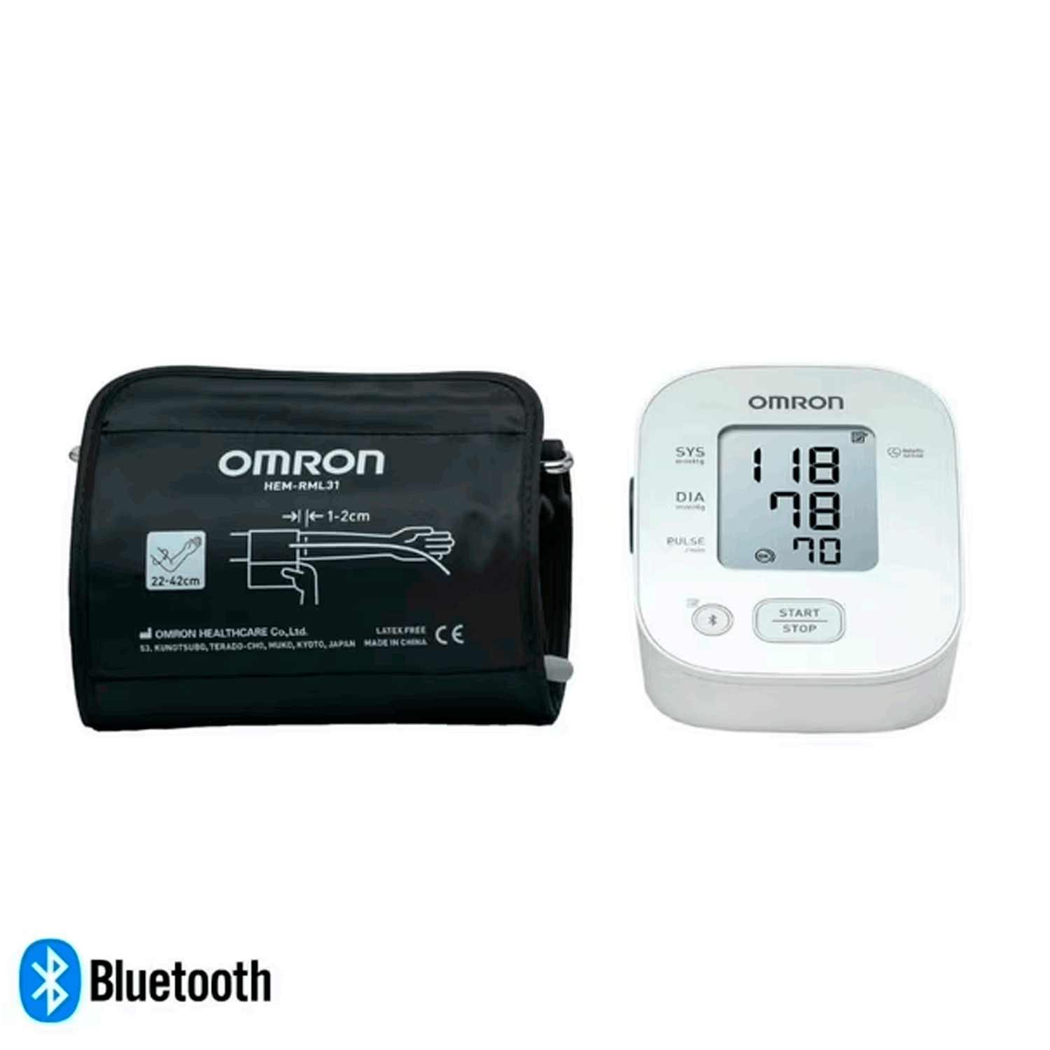 Toma Presión Digital de Brazo con Bluetooth Hem 7144t2 Omron-2