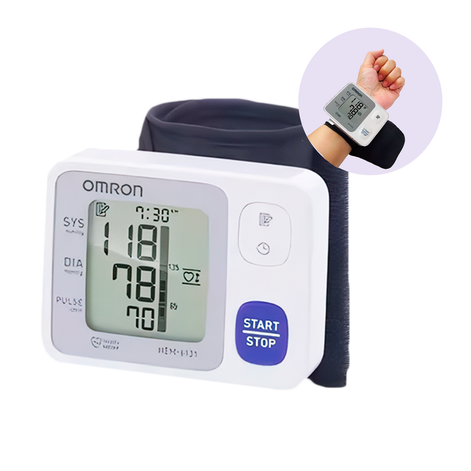 Toma Presión Digital De Muñeca Automático 60 Memorias Omron Hem-6131-0