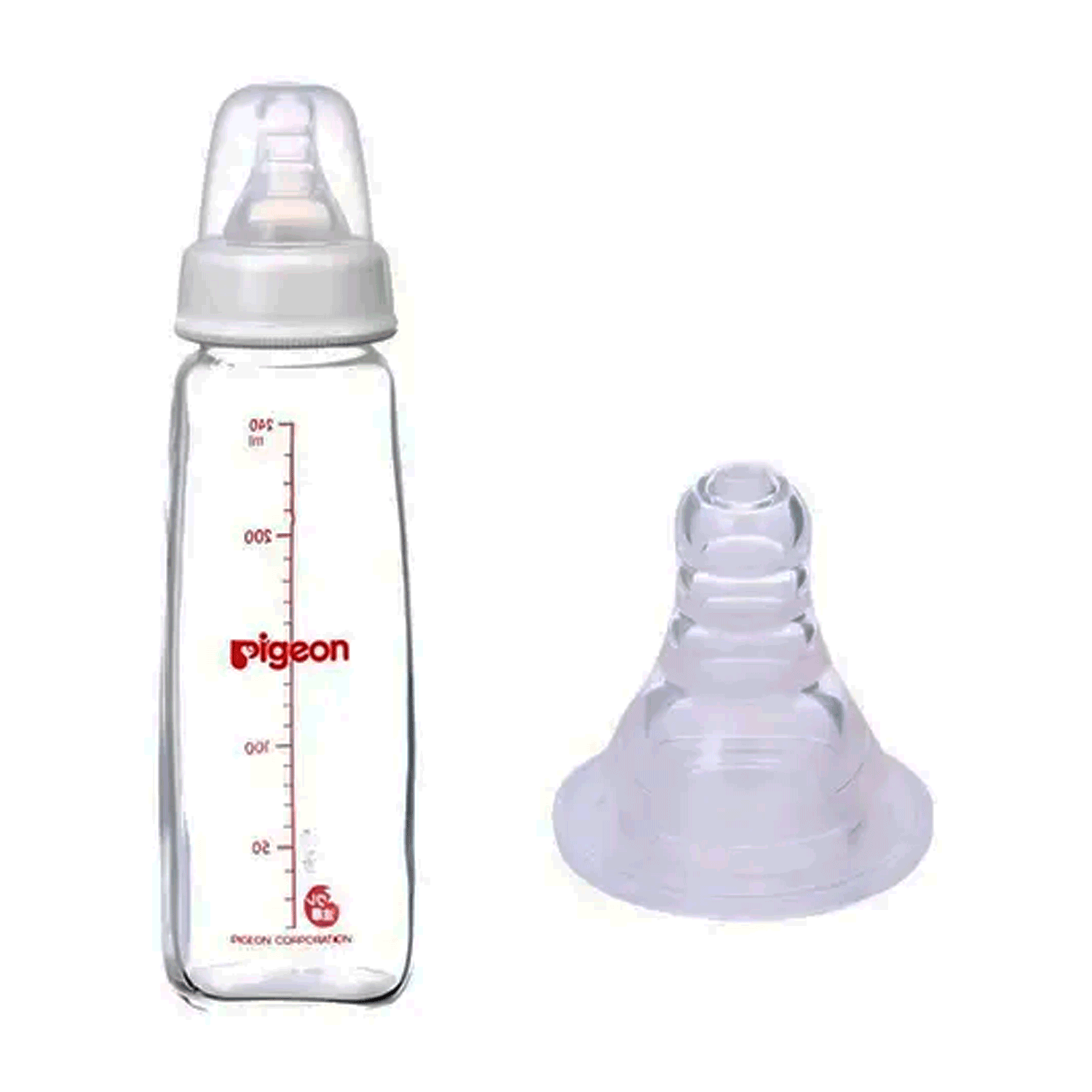Mamadera Vidrio 240Ml Flexible Pigeon-2