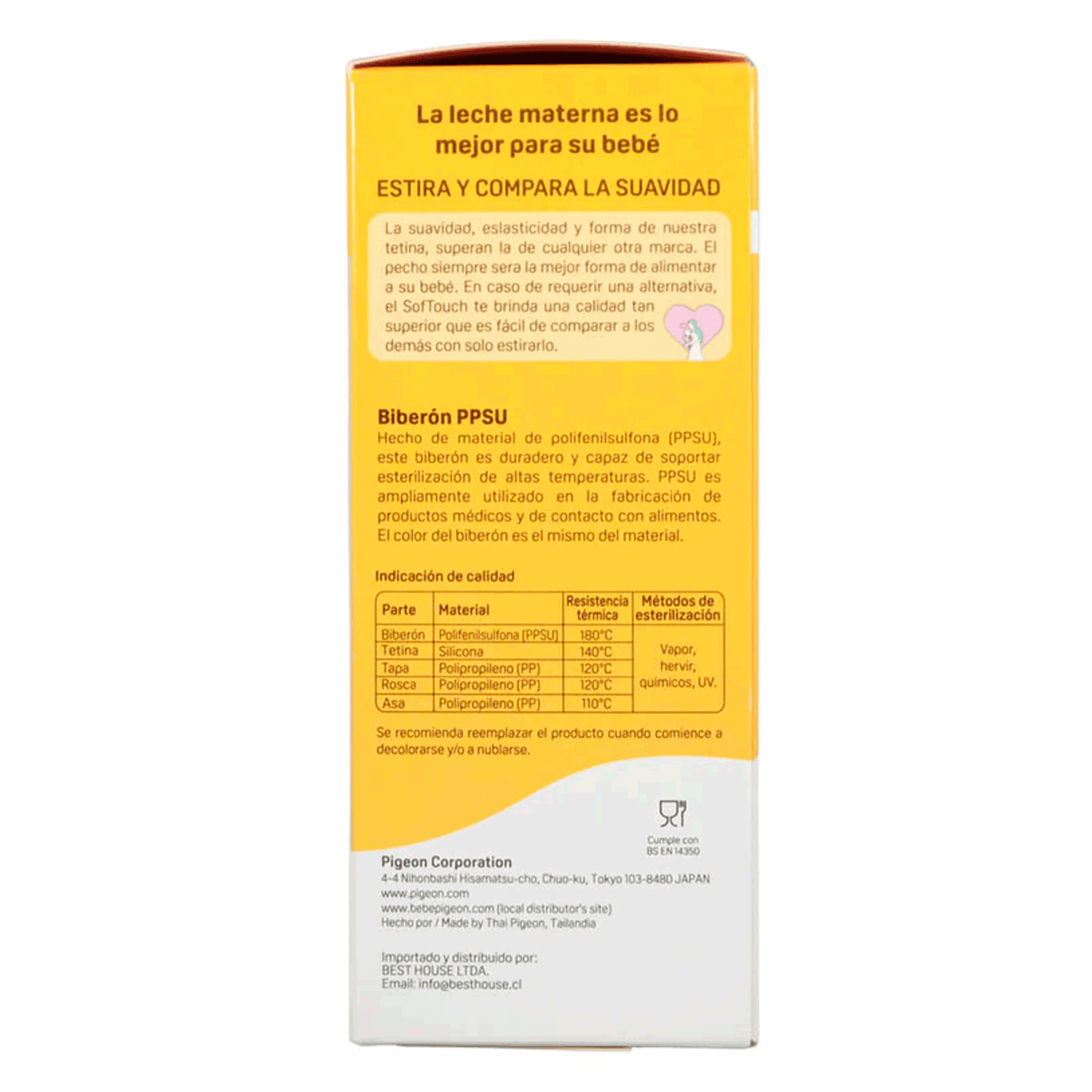 Mamadera Biberón Pigeon SofTouch Planets 3 con Asa 240 ml | 3+ Meses-7
