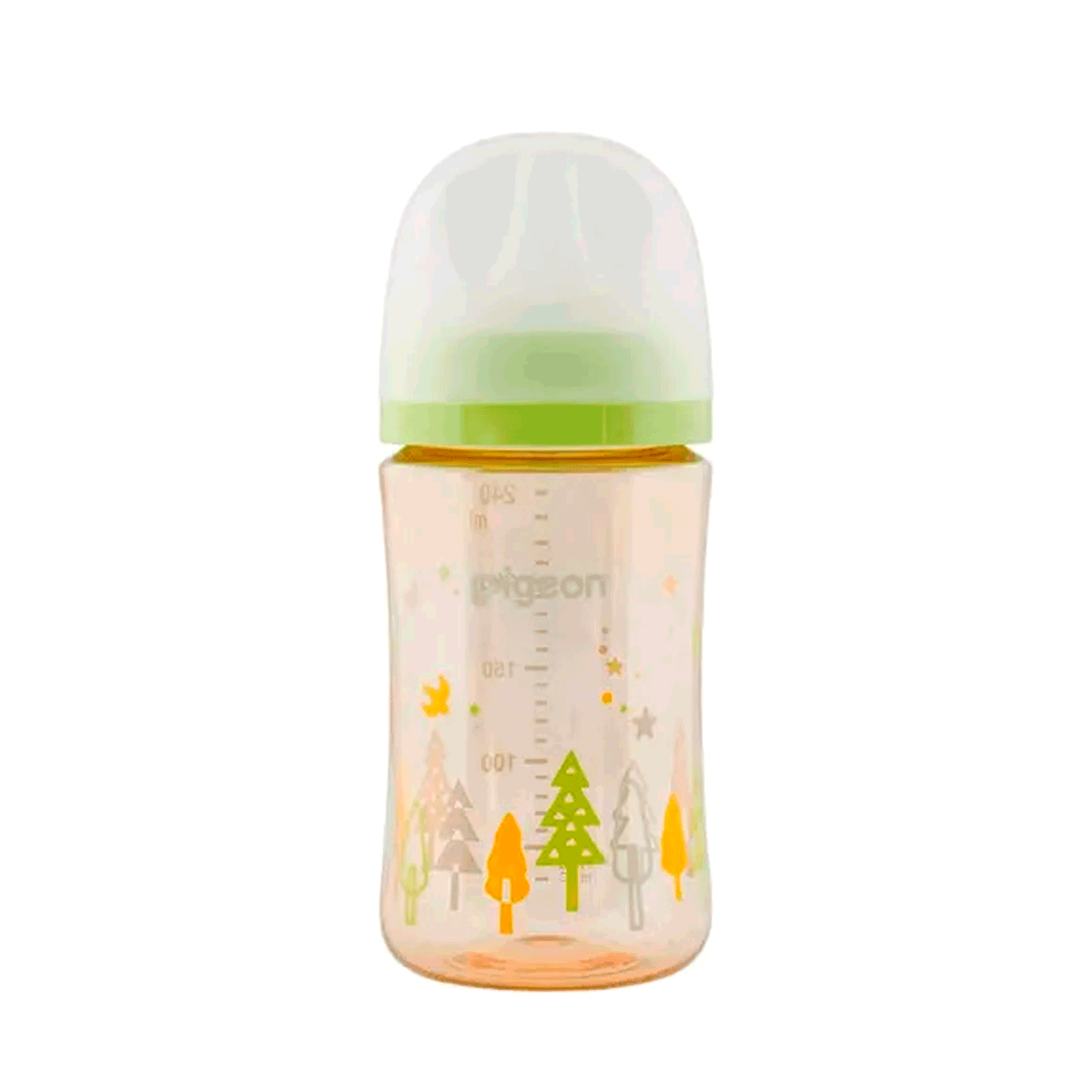 Biberón Mamadera Pigeon SofTouch PPSU Forest Verde Claro 240 ml | 3+ Meses-3