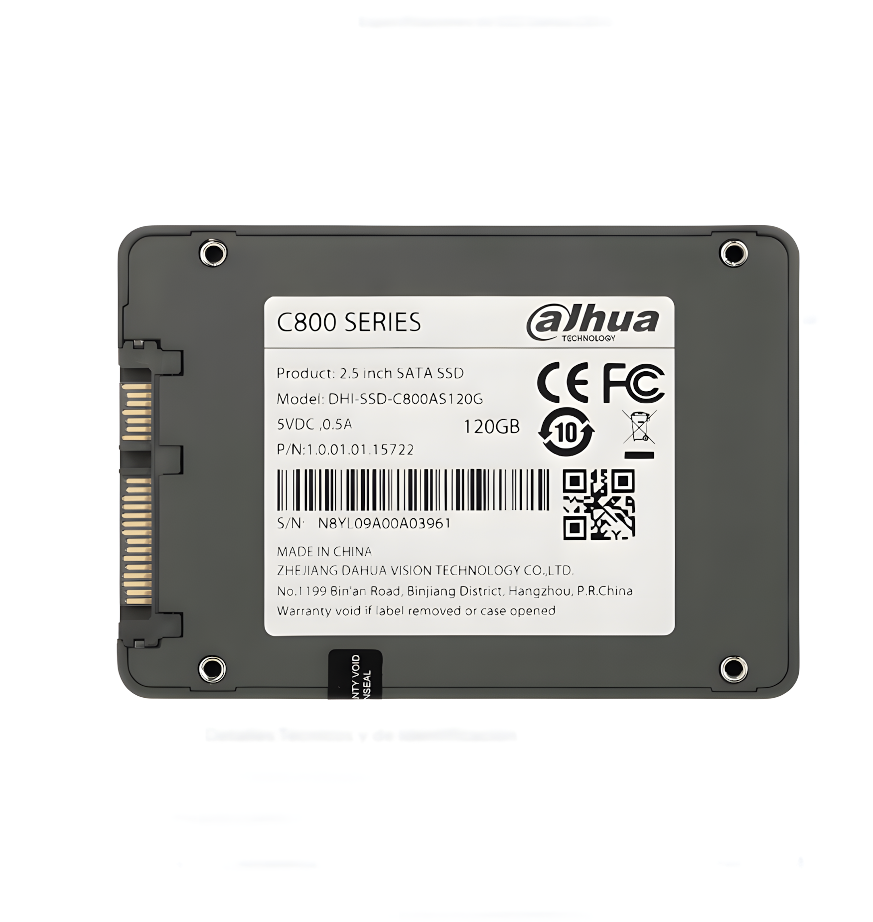 Disco Sólido SSD Dahua 120GB 2.5" Sata III-3