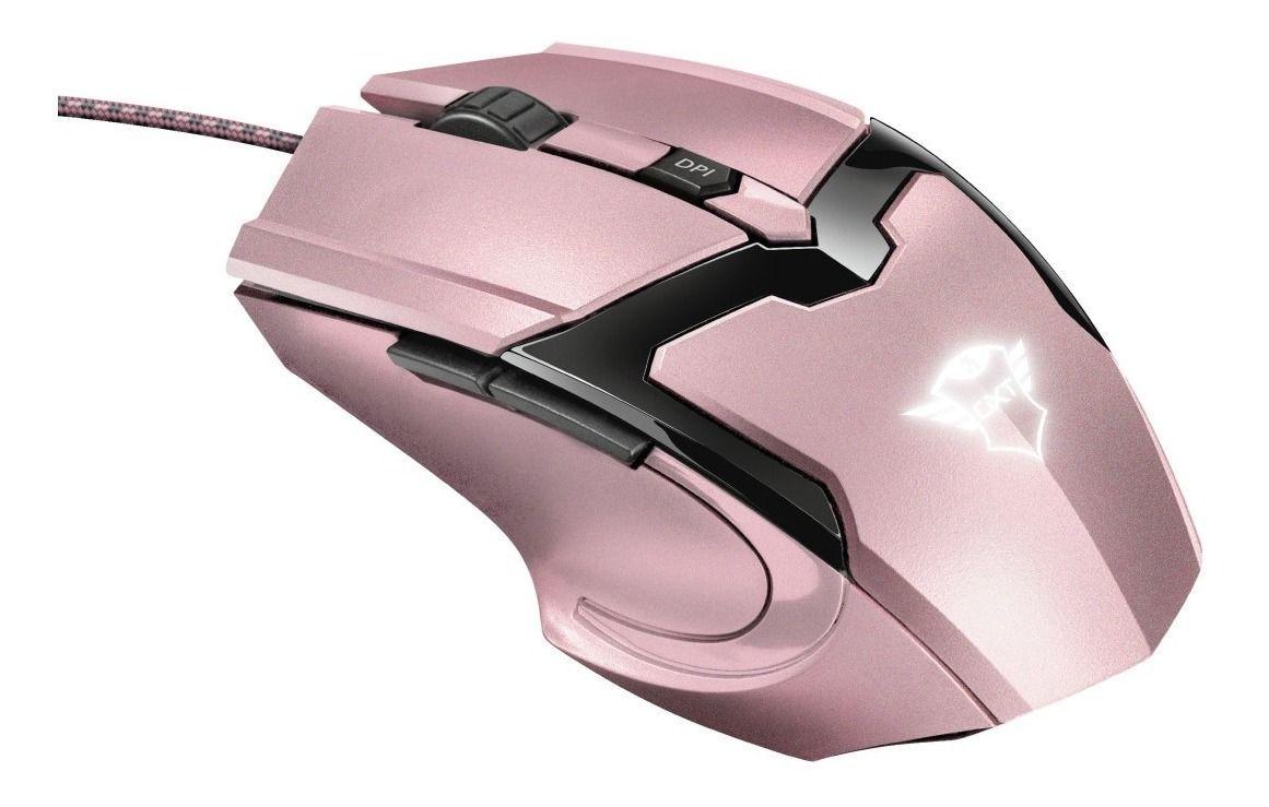 Mouse Gamer Gxt 101 Gav Rosado Trust 4800dpi 6 Botones-0