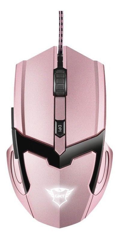 Mouse Gamer Gxt 101 Gav Rosado Trust 4800dpi 6 Botones-1