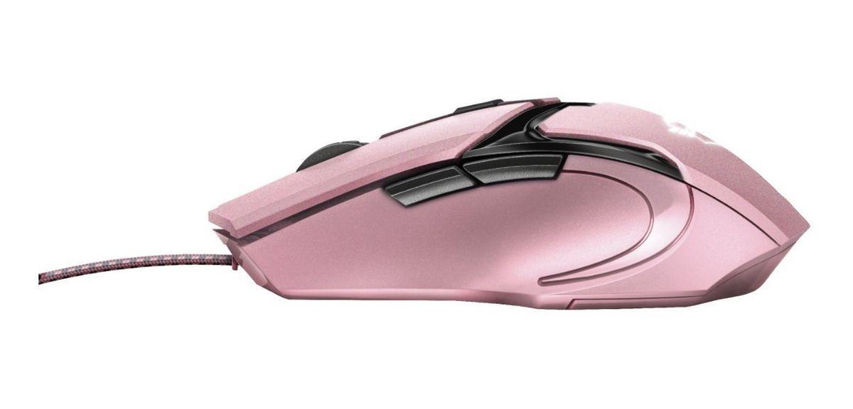 Mouse Gamer Gxt 101 Gav Rosado Trust 4800dpi 6 Botones-3