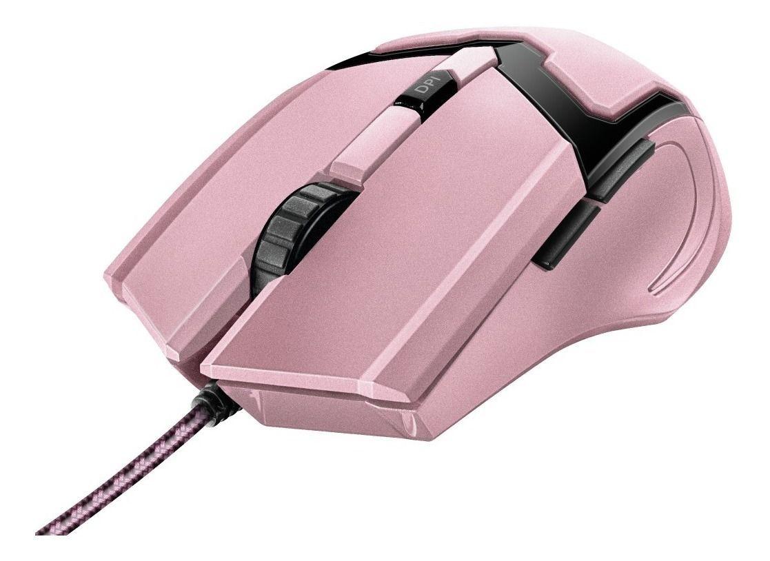 Mouse Gamer Gxt 101 Gav Rosado Trust 4800dpi 6 Botones-2