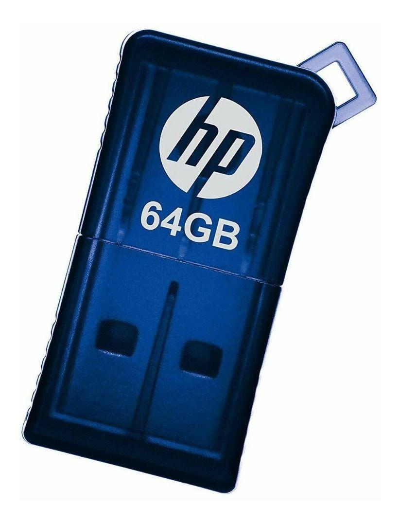 Pendrive Hp V165w 64gb 2.0 Azul-0