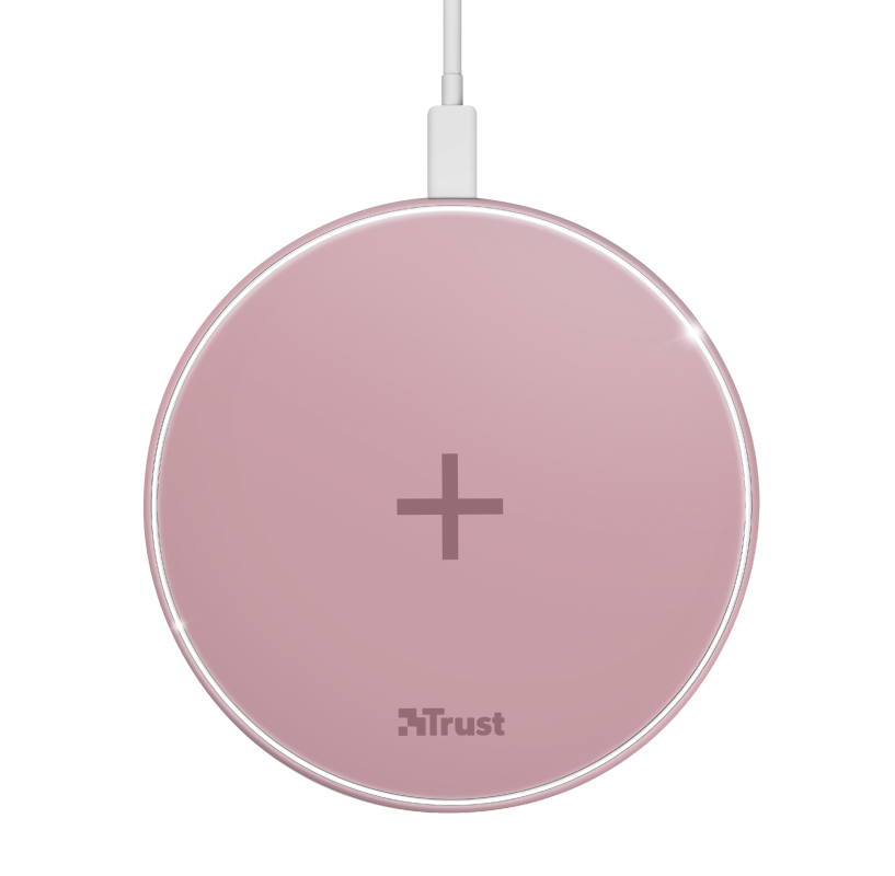 CARGADOR INALÁMBRICO SMARTPHONE QYLO ROSA TRUST-3