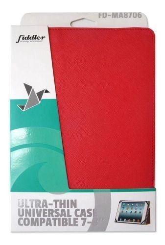 Funda Carcasa Tablet 7 - 8 Universal Roja Fiddler-0