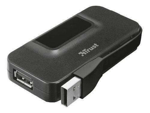 Adaptador Compacto Hub 4 Puertos Usb 2.0 Oila Trust-2