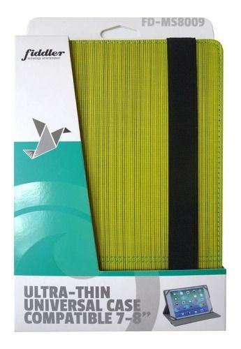Funda Carcasa Tablet 7 - 8 Universal Textura Verde Fiddler-0