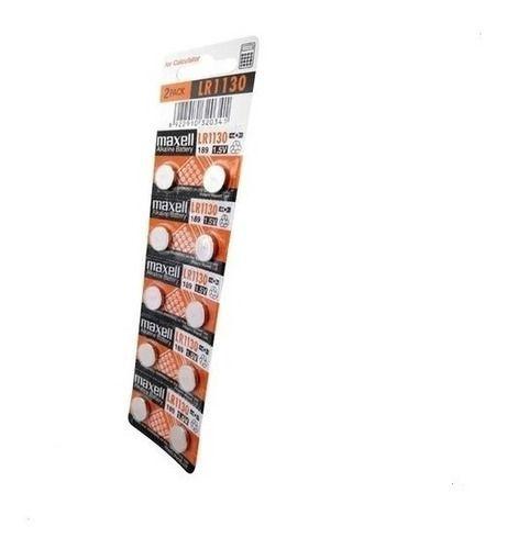 Pack 10 Pilas Maxell Lr1130 Tipo Botón-1