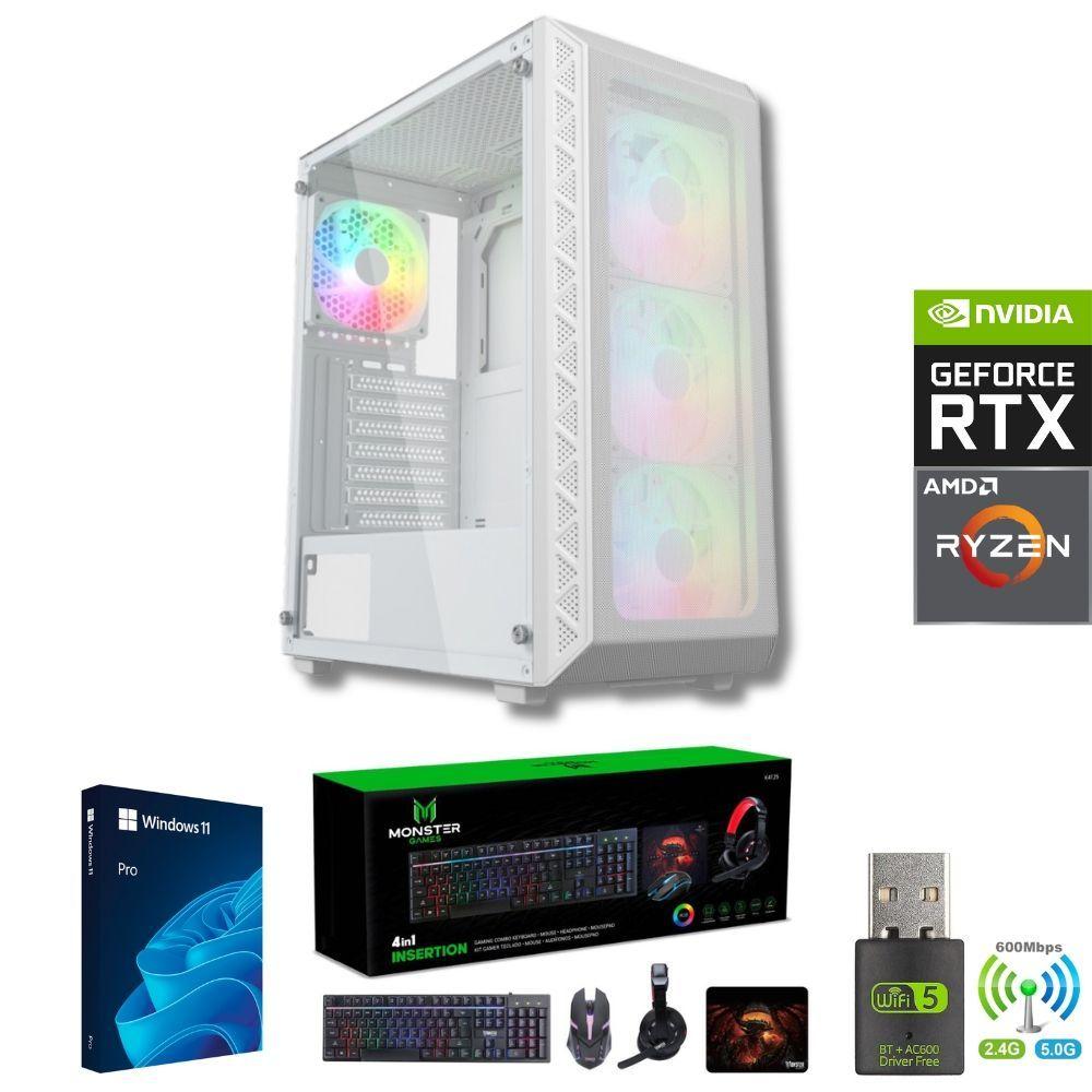 Pc Gamer Amd Ryzen 7 5700X + 32GB + RTX 4060 + 2TB + Parlante + Monitor + Whisper-w-1