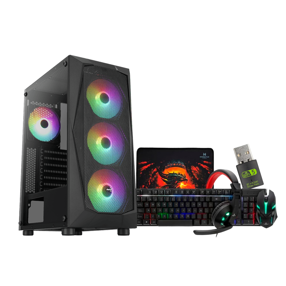 Pc Gamer Amd Ryzen 5 5500 + 16GB + RTX 4060 + 1TB + FALCON-0