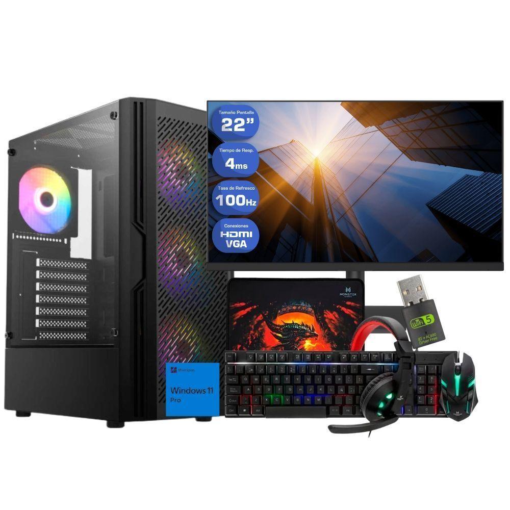 Pc Gamer Amd Ryzen 7 5700G 16GB Vega 8 1TB Monitor 22 - AX20-0