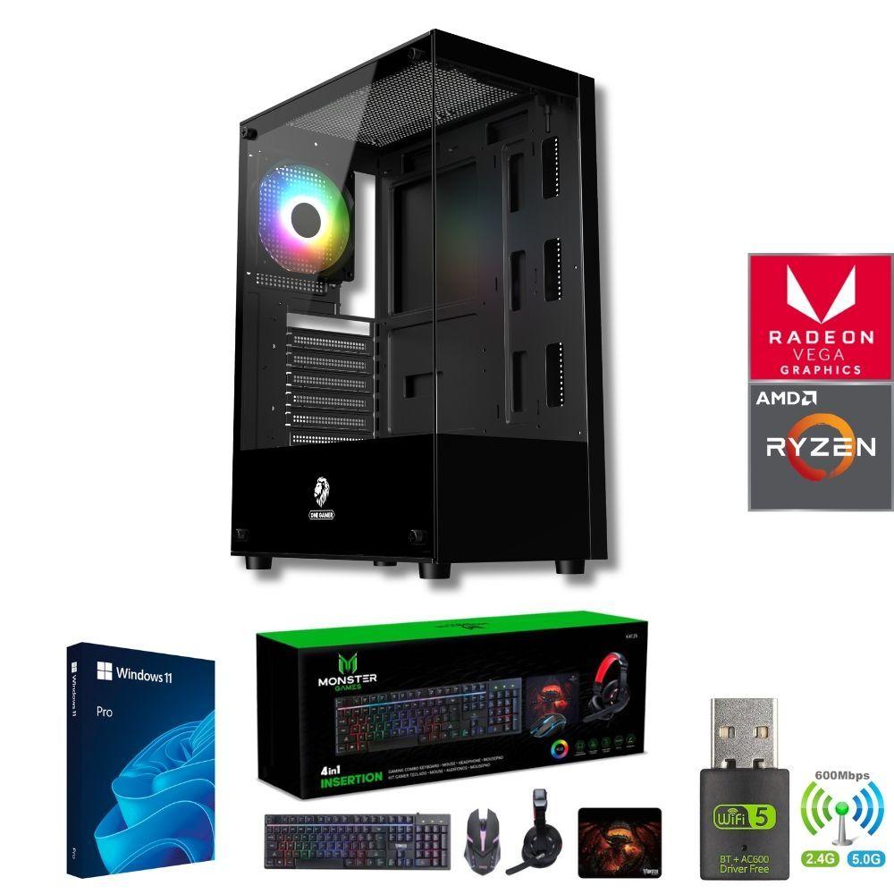 Pc Gamer Ryzen 3 3200G + 16GB + Vega 8 + 1TB + Monitor 22 + ALE-1
