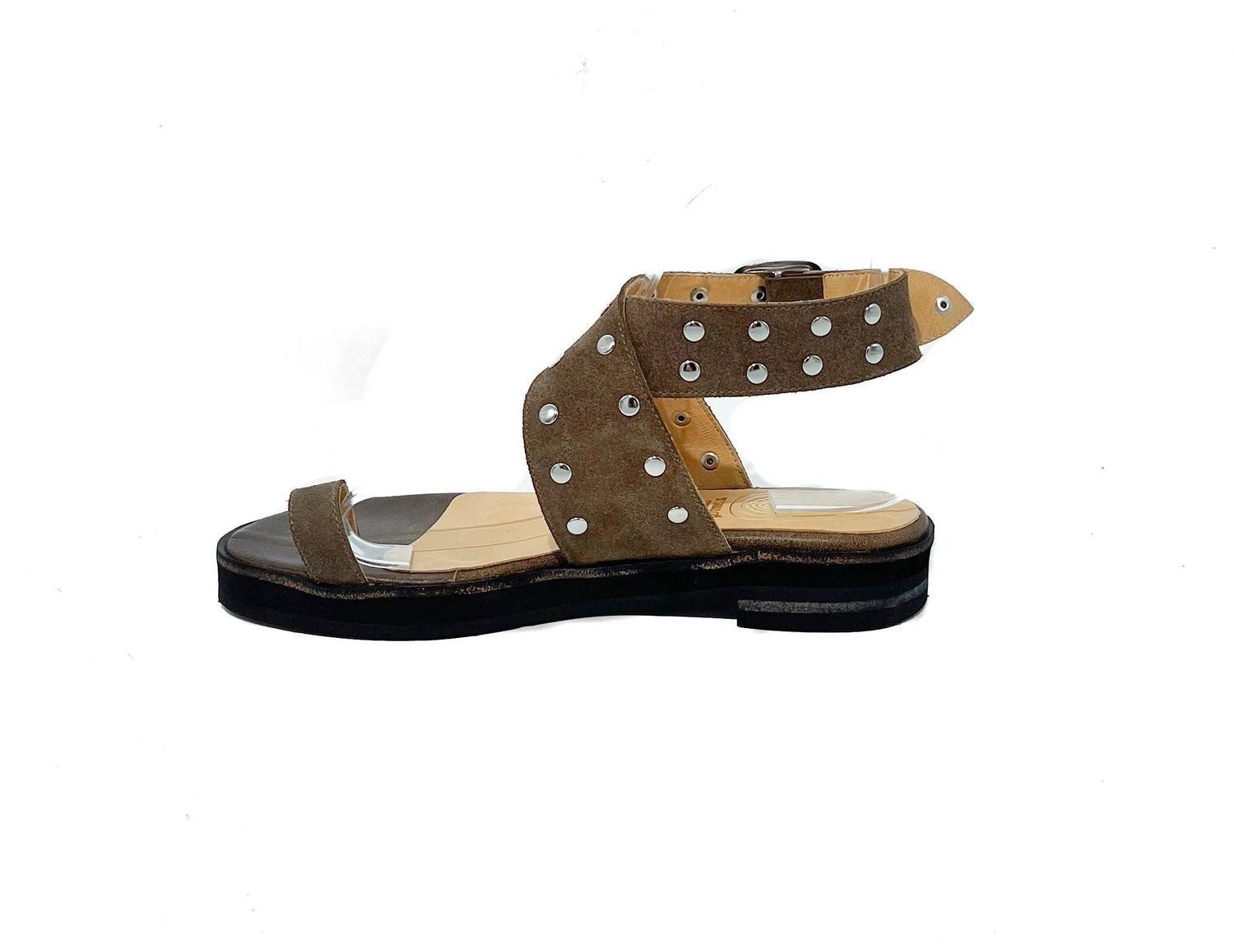 SANDALIA DE CUERO PAO TAUPE-3