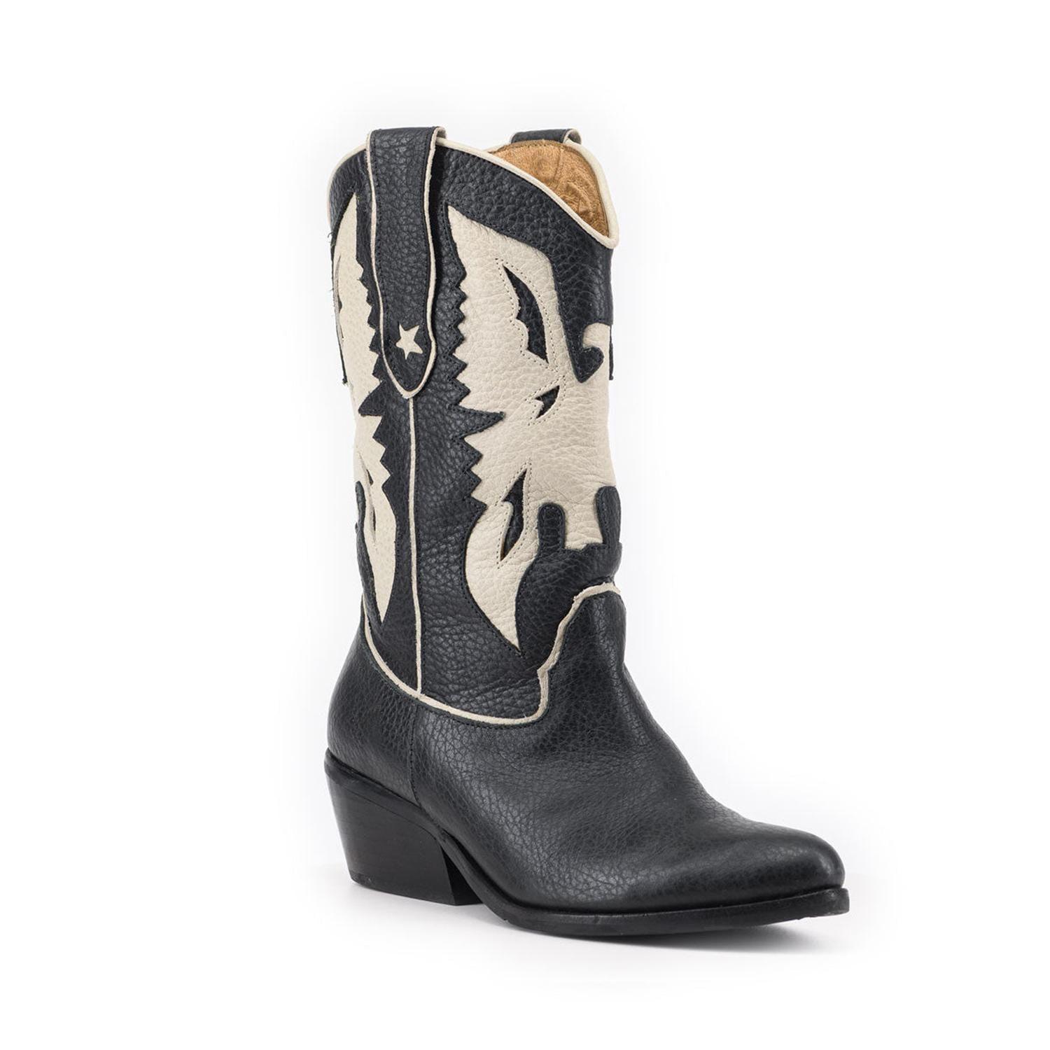 BOTA AGUILA NEGRA DE CUERO-1