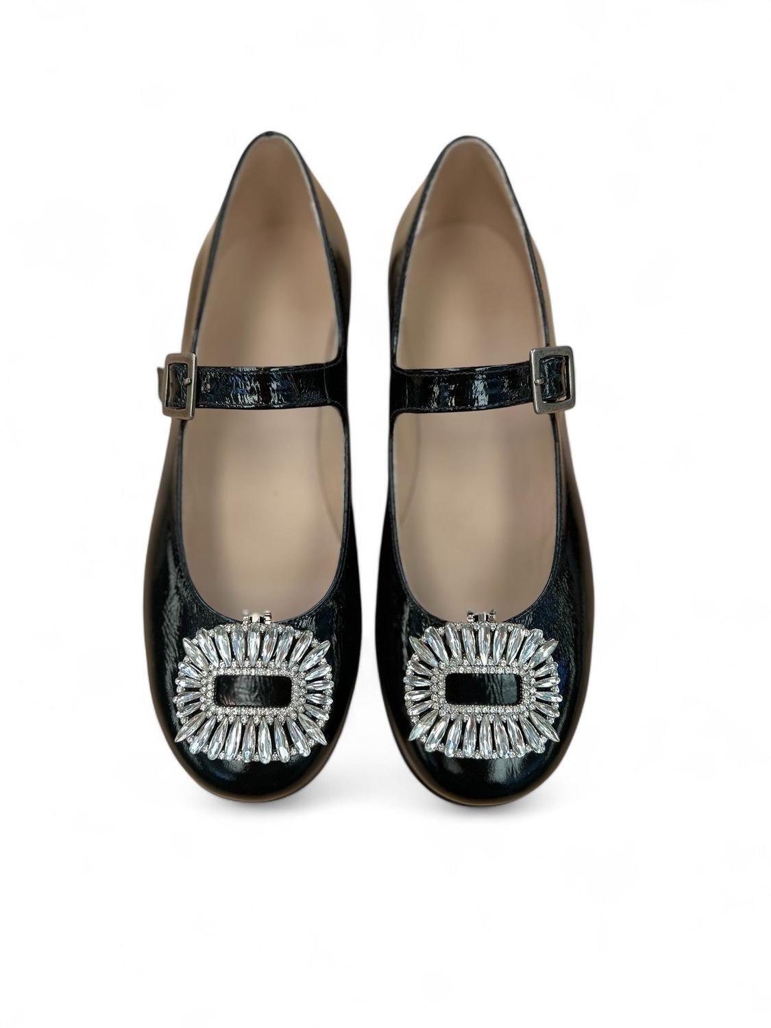 BALLERINA DE CUERO NEGRA-3