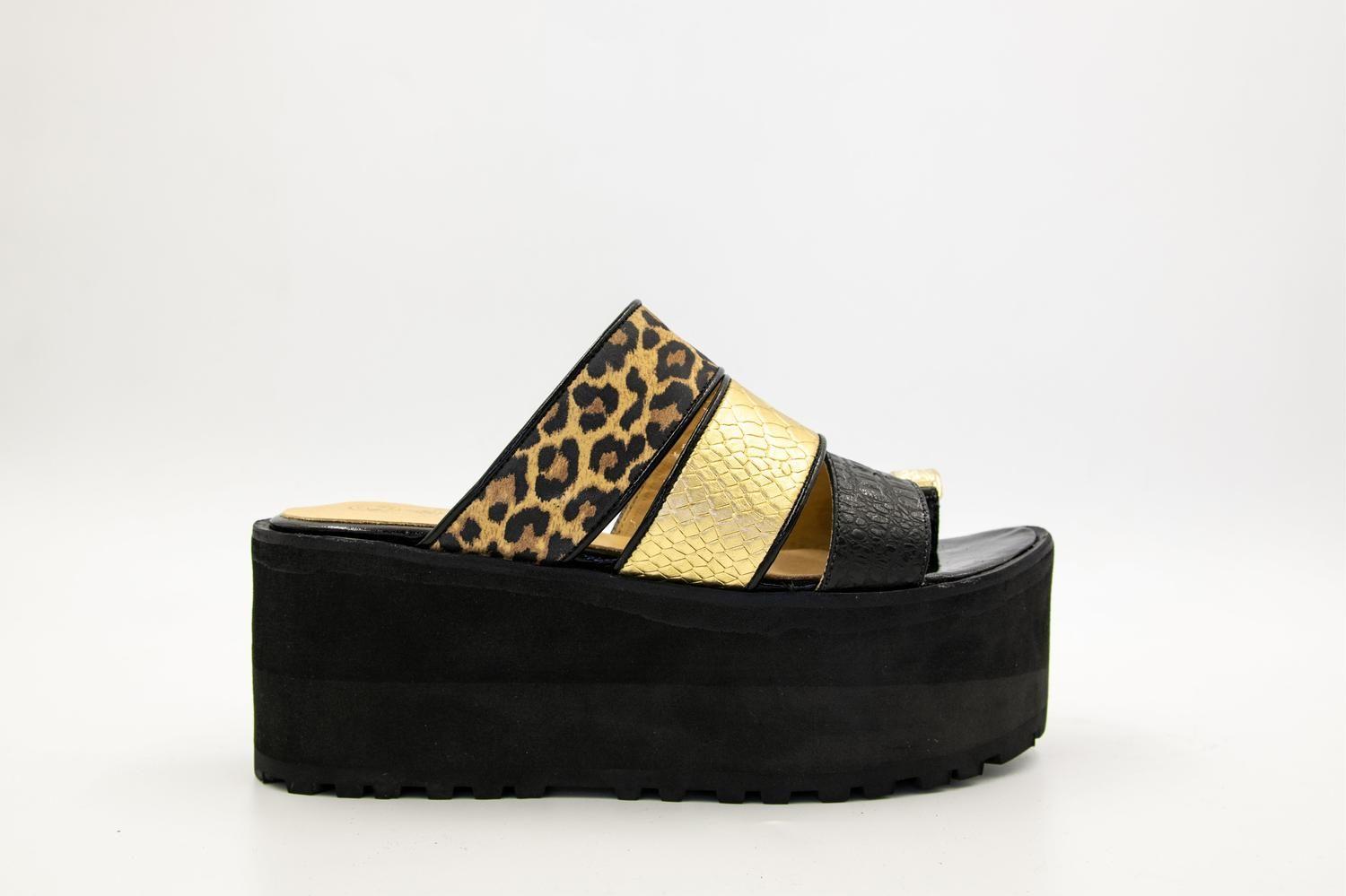 SANDALIA DE CUERO JULIA PRINT-1