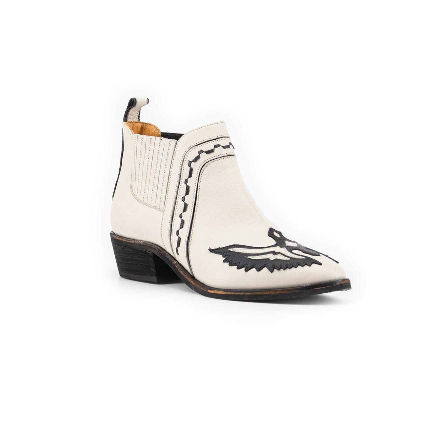 BOTÍN MILENA CREMA DE CUERO MUJER-1