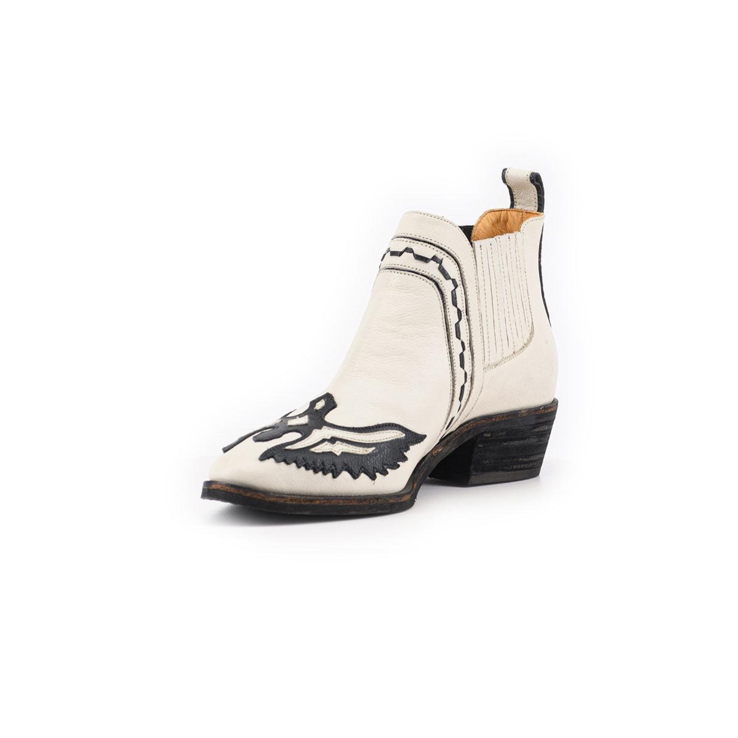 BOTÍN MILENA CREMA DE CUERO MUJER-3