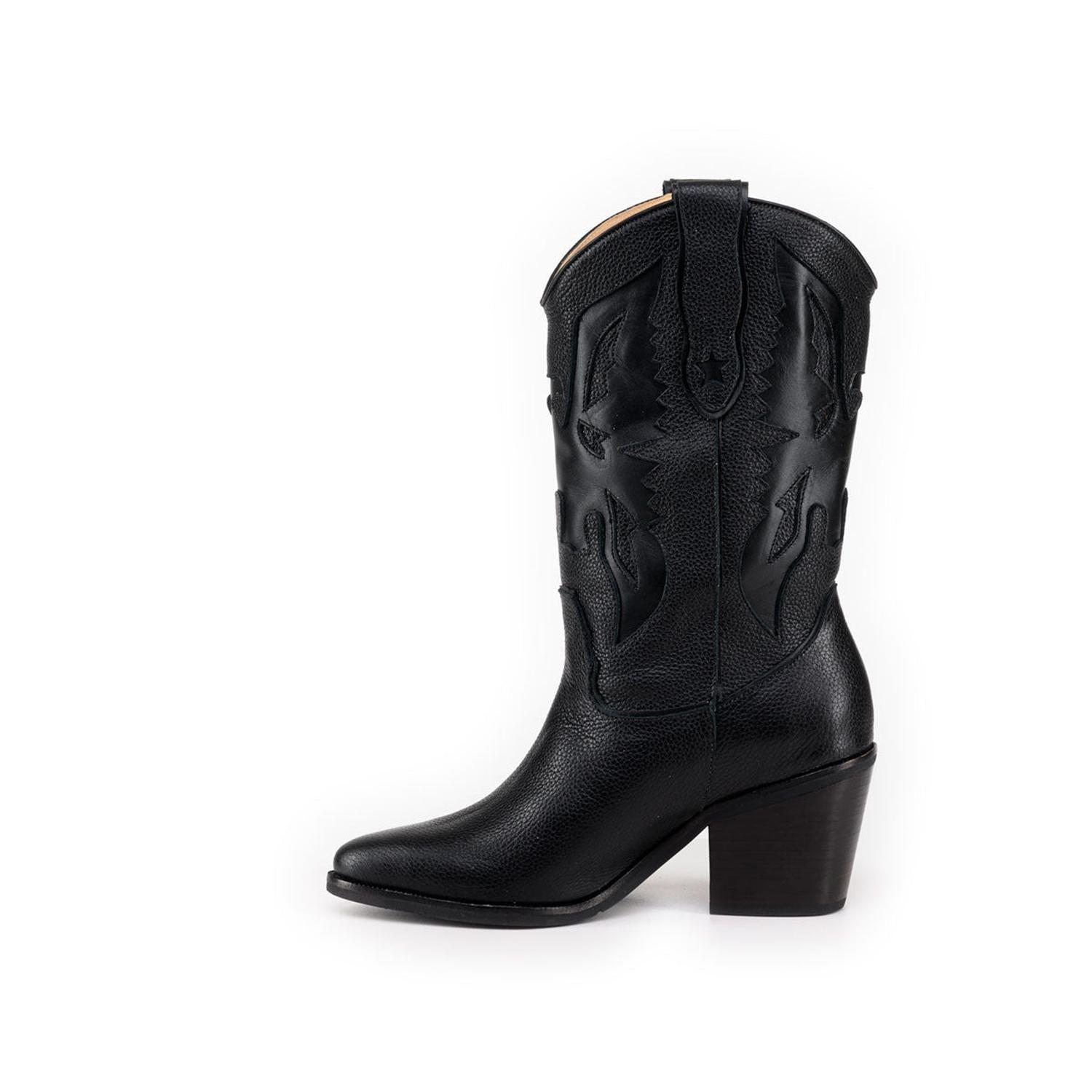 BOTA AGUILA BLACK "ALTA" DE CUERO-4