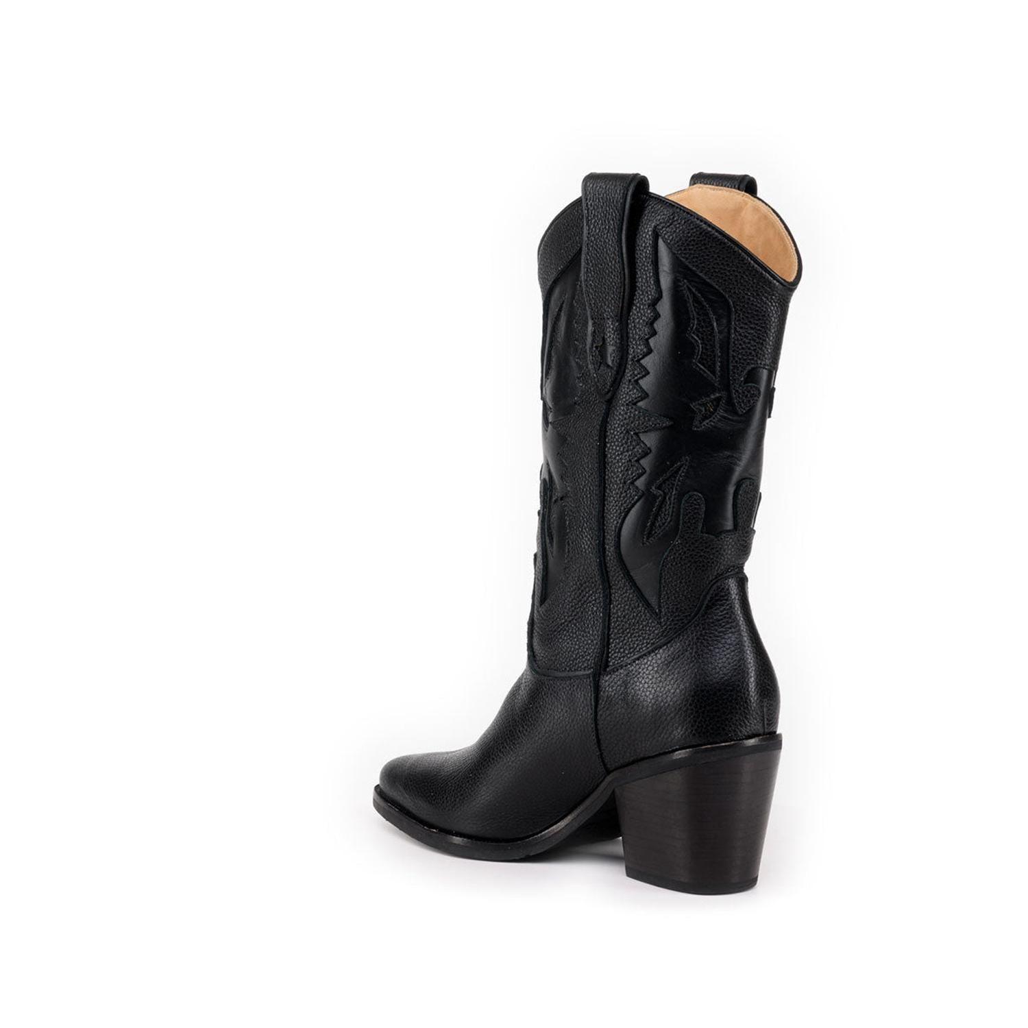 BOTA AGUILA BLACK "ALTA" DE CUERO-5