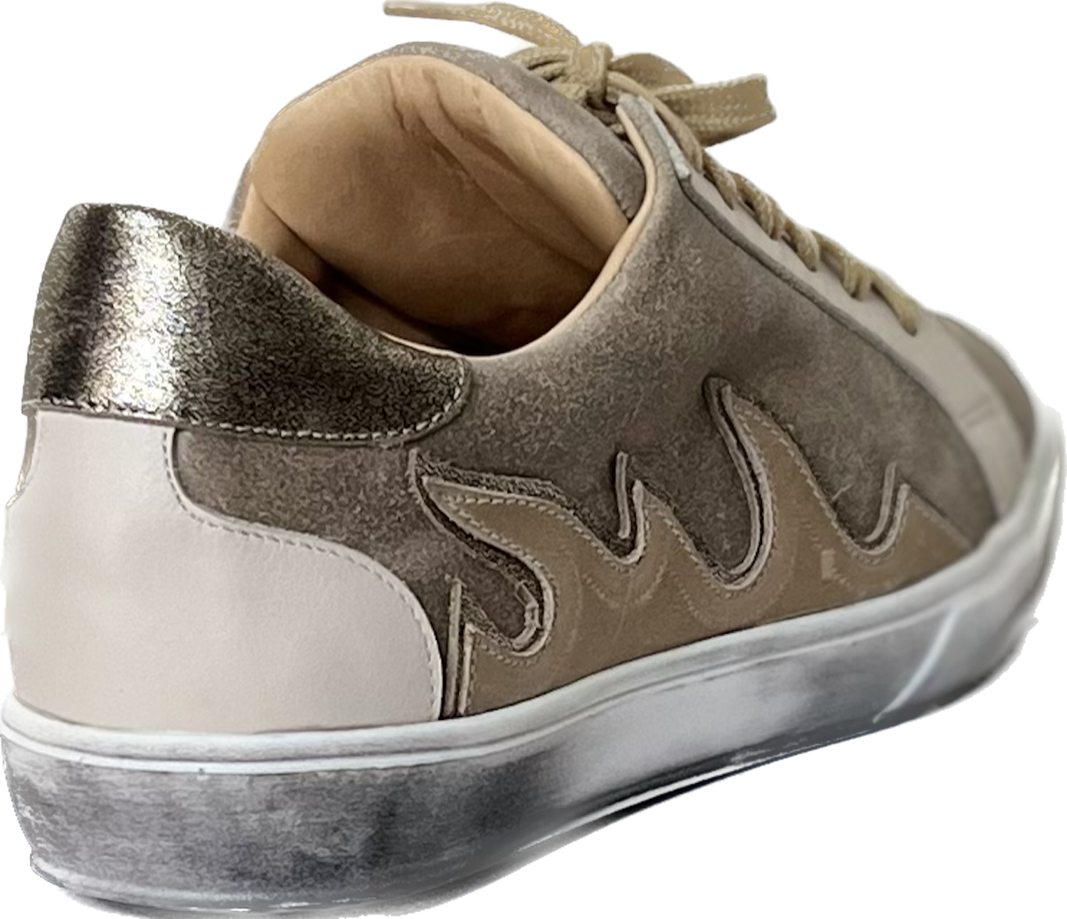 ZAPATILLA DE CUERO LAURA BEIGE-3