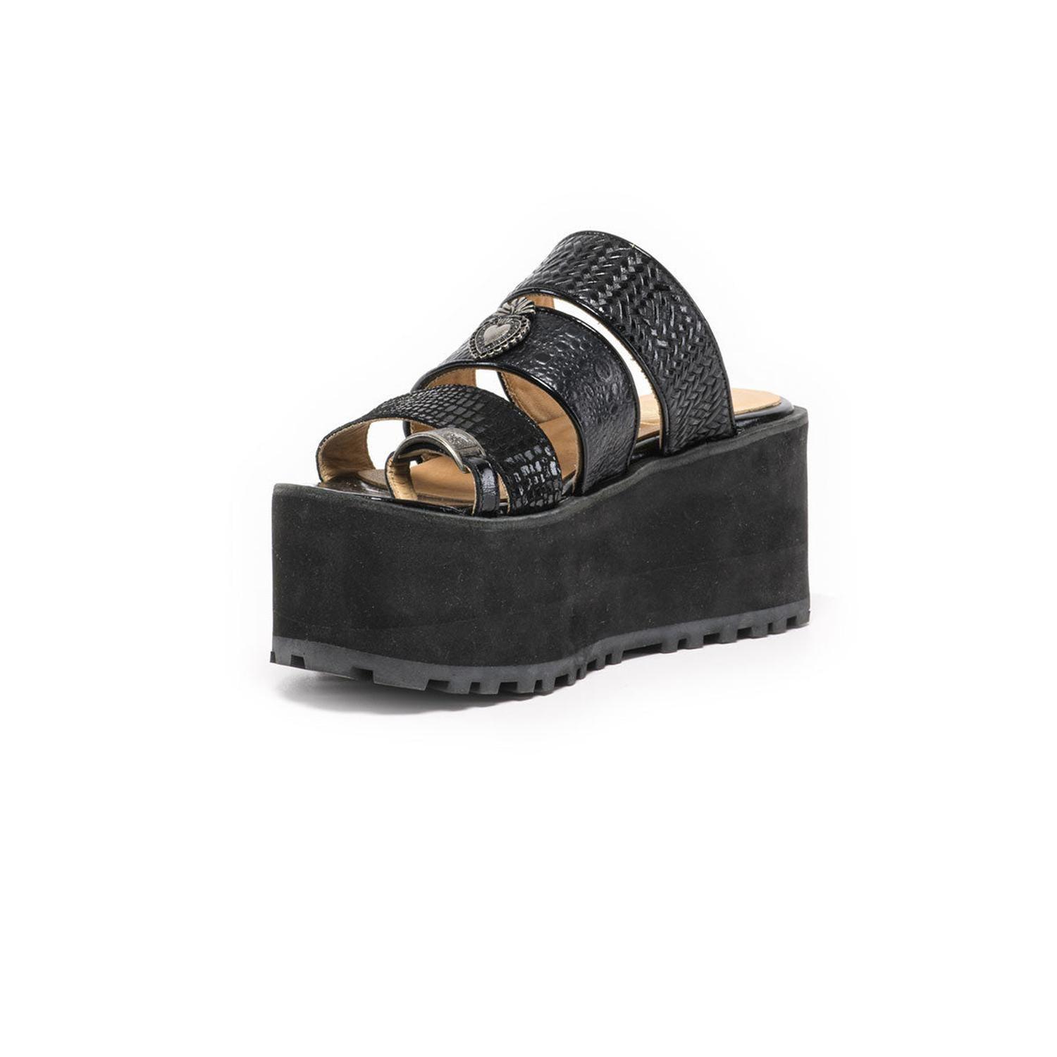 SANDALIA DE CUERO NEGRO JULIA MEXICANA-4