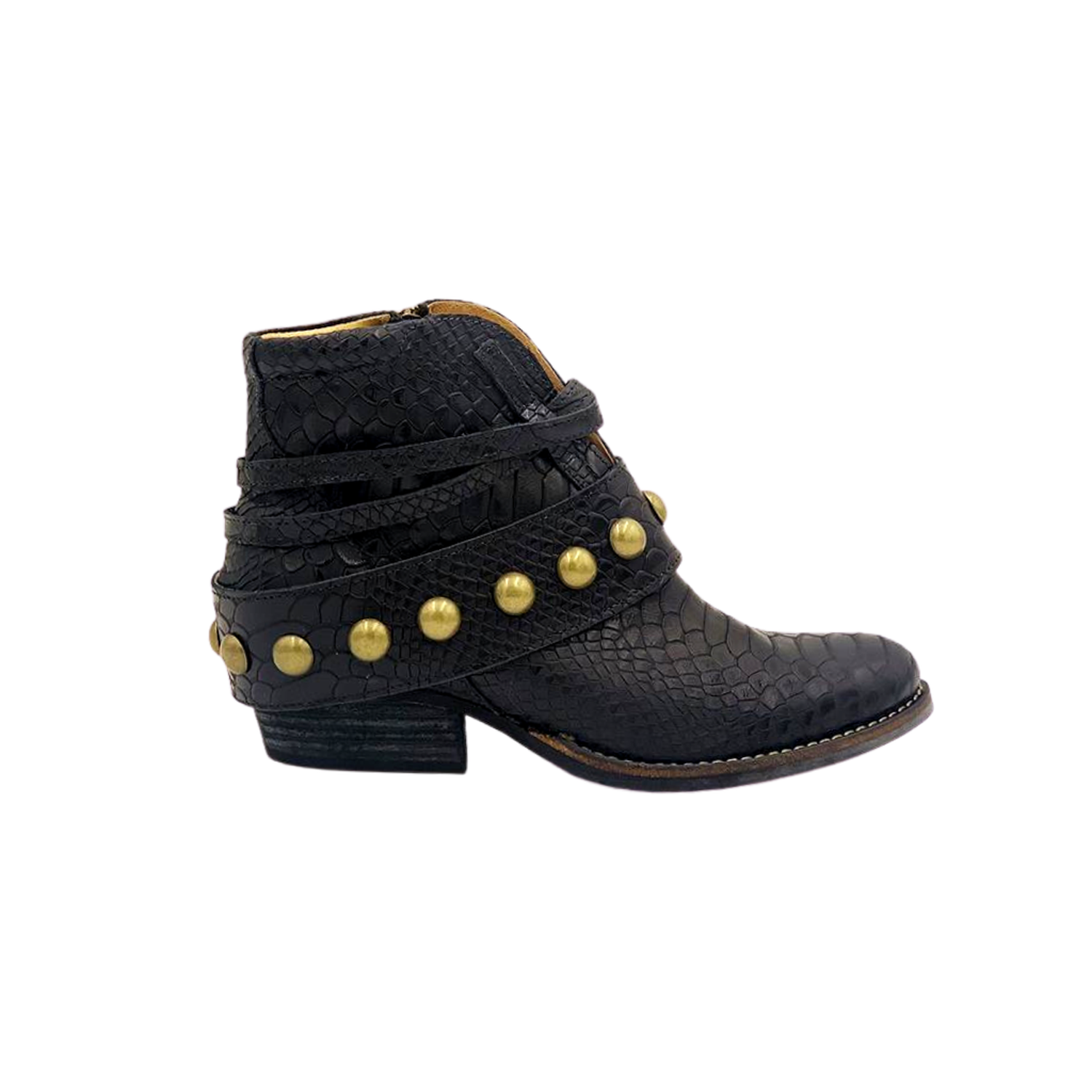 BOTÍN AIDA NEGRO DE CUERO MUJER-0