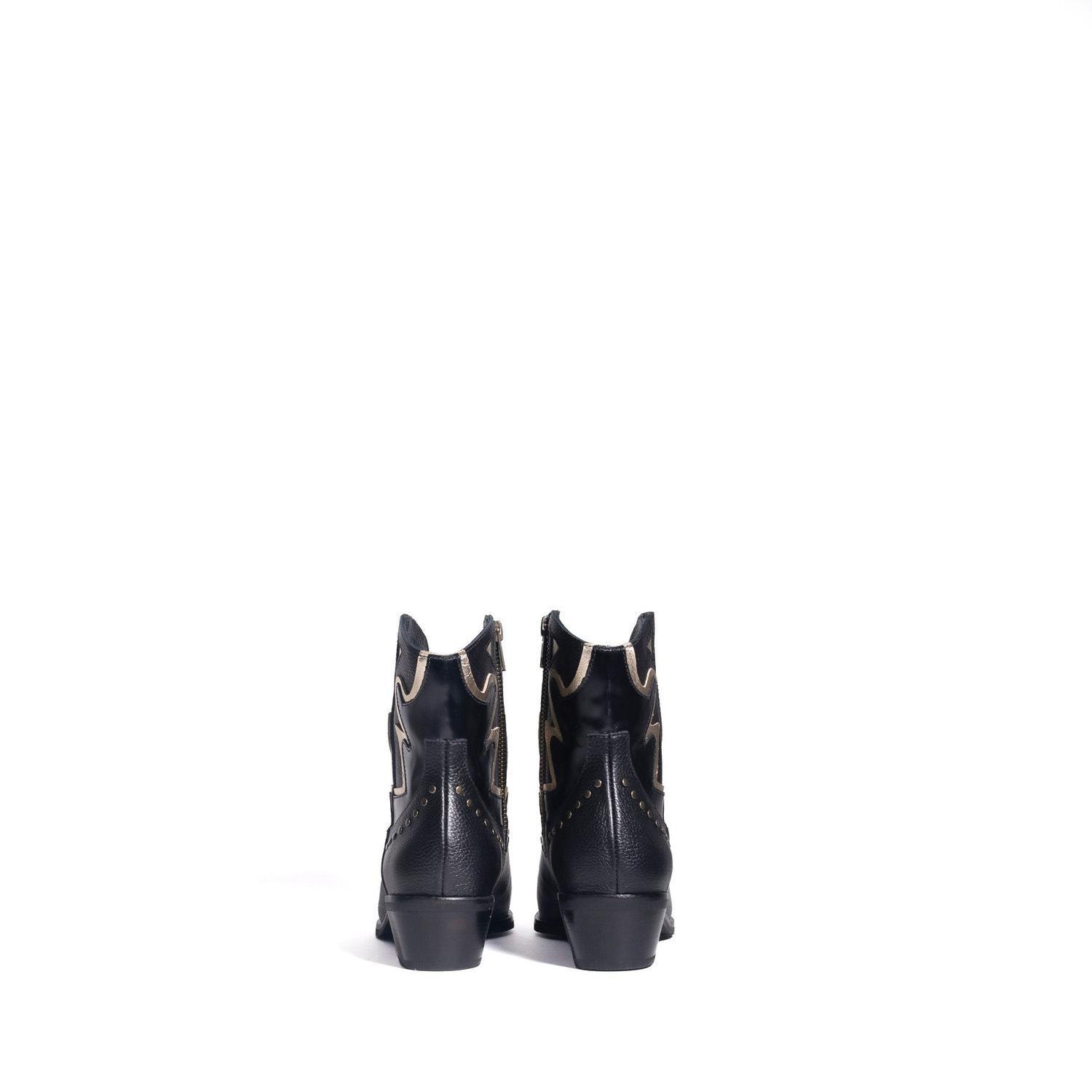 BOTIN DE CUERO ROBERTA NEGRO-2