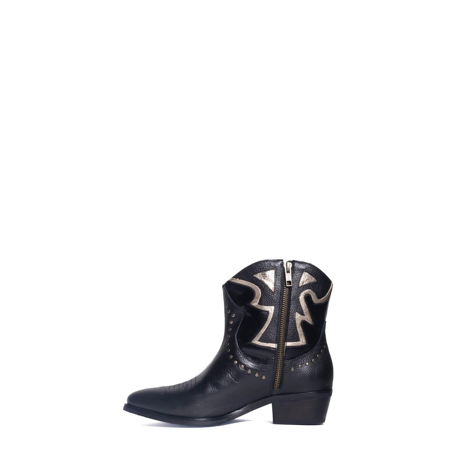 BOTIN DE CUERO ROBERTA NEGRO-3