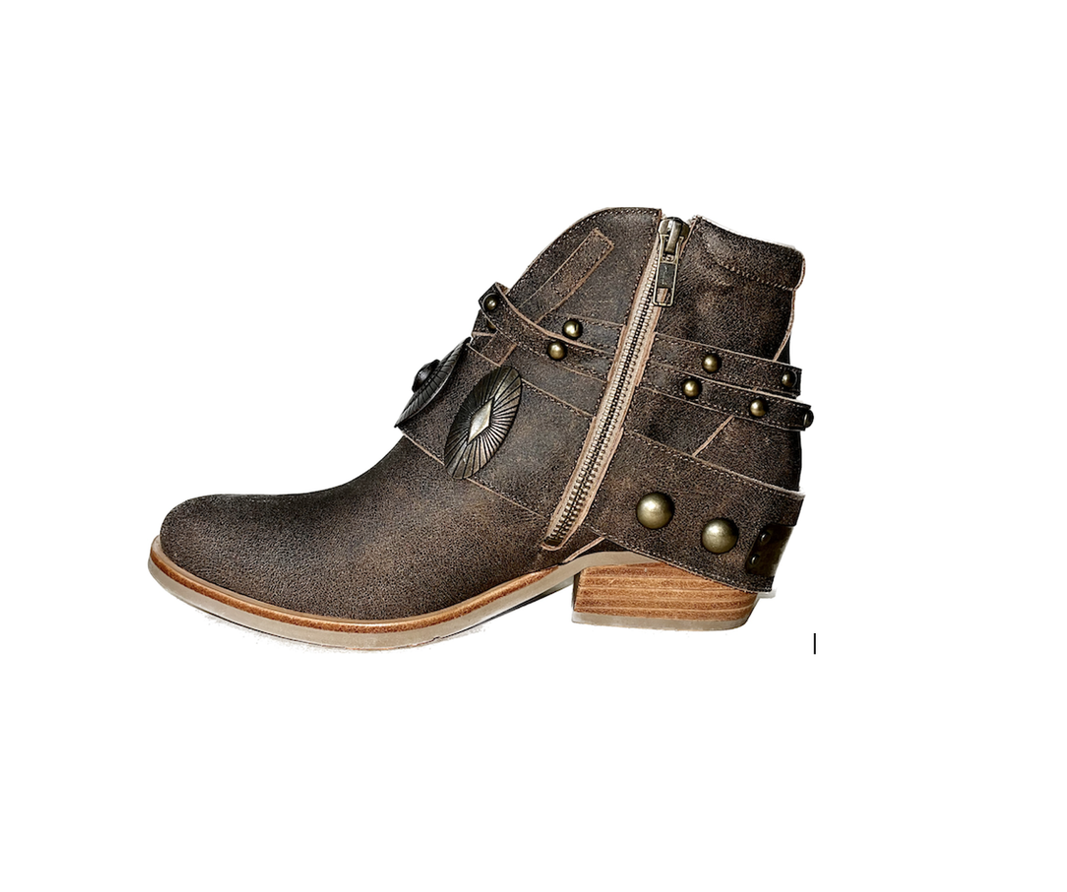 BOTIN ADELA CAFE DE CUERO MUJER-3