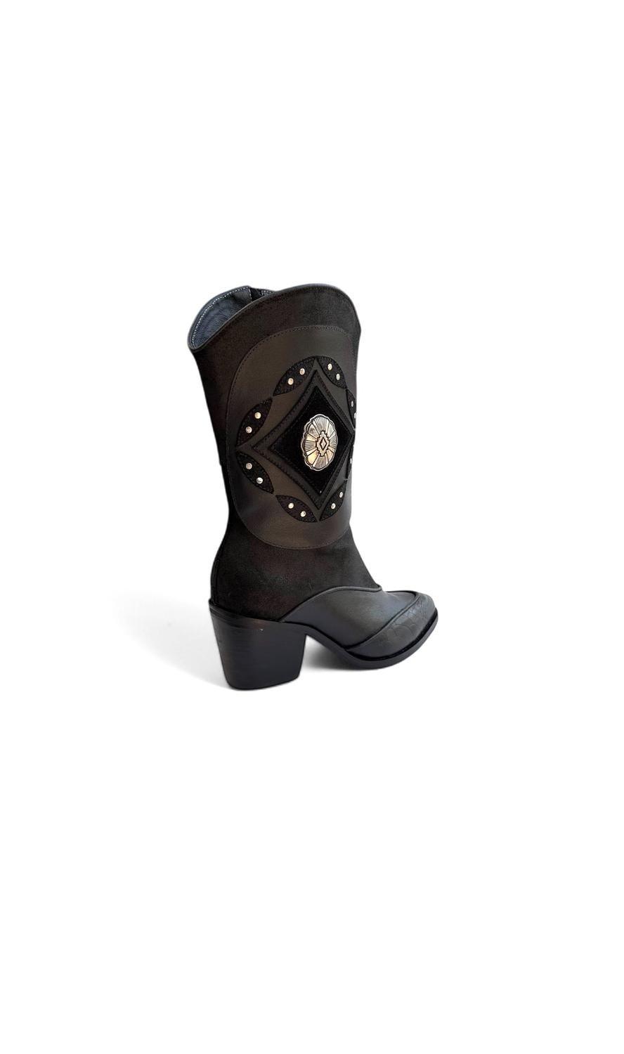 BOTA MUJER DE CUERO VALE-5