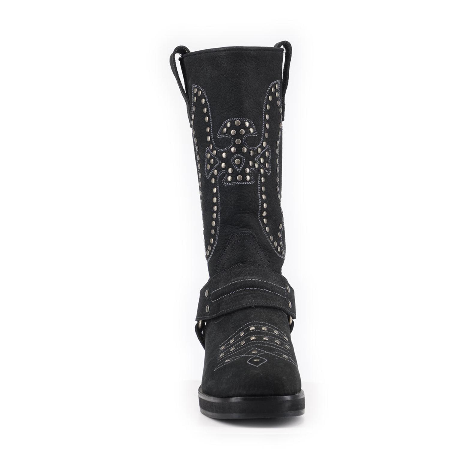 BOTA ELENA NEGRA DE CUERO-3
