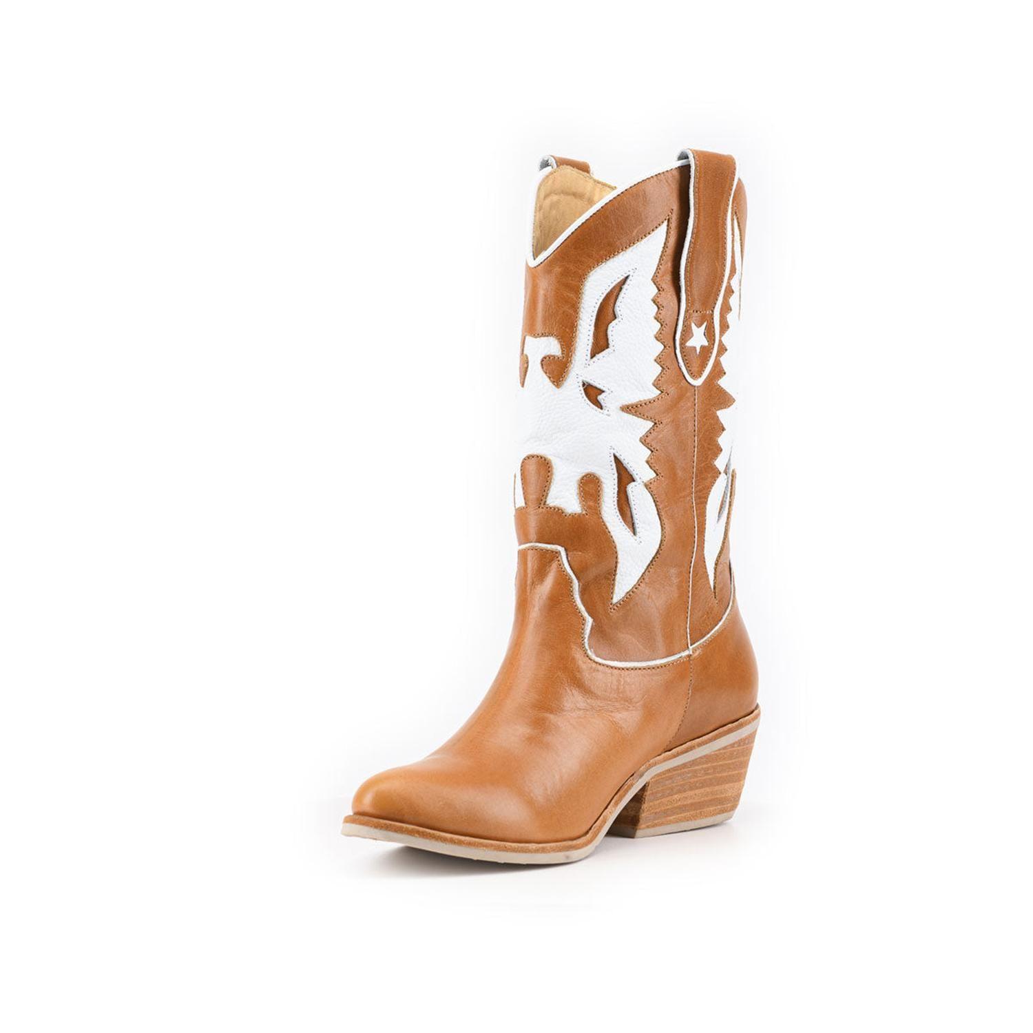 BOTA AGUILA CAMEL DE CUERO-3