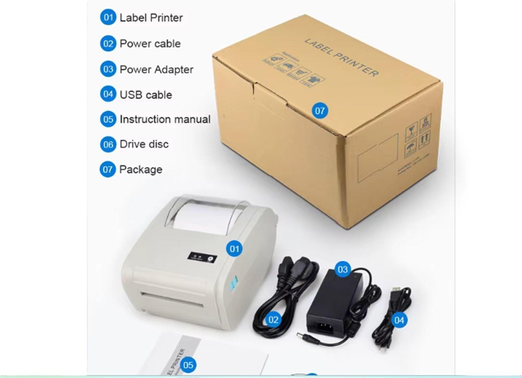 Impresora  de etiqueta Termica 110mm pos 9210 USB + BL Marca label printer-2