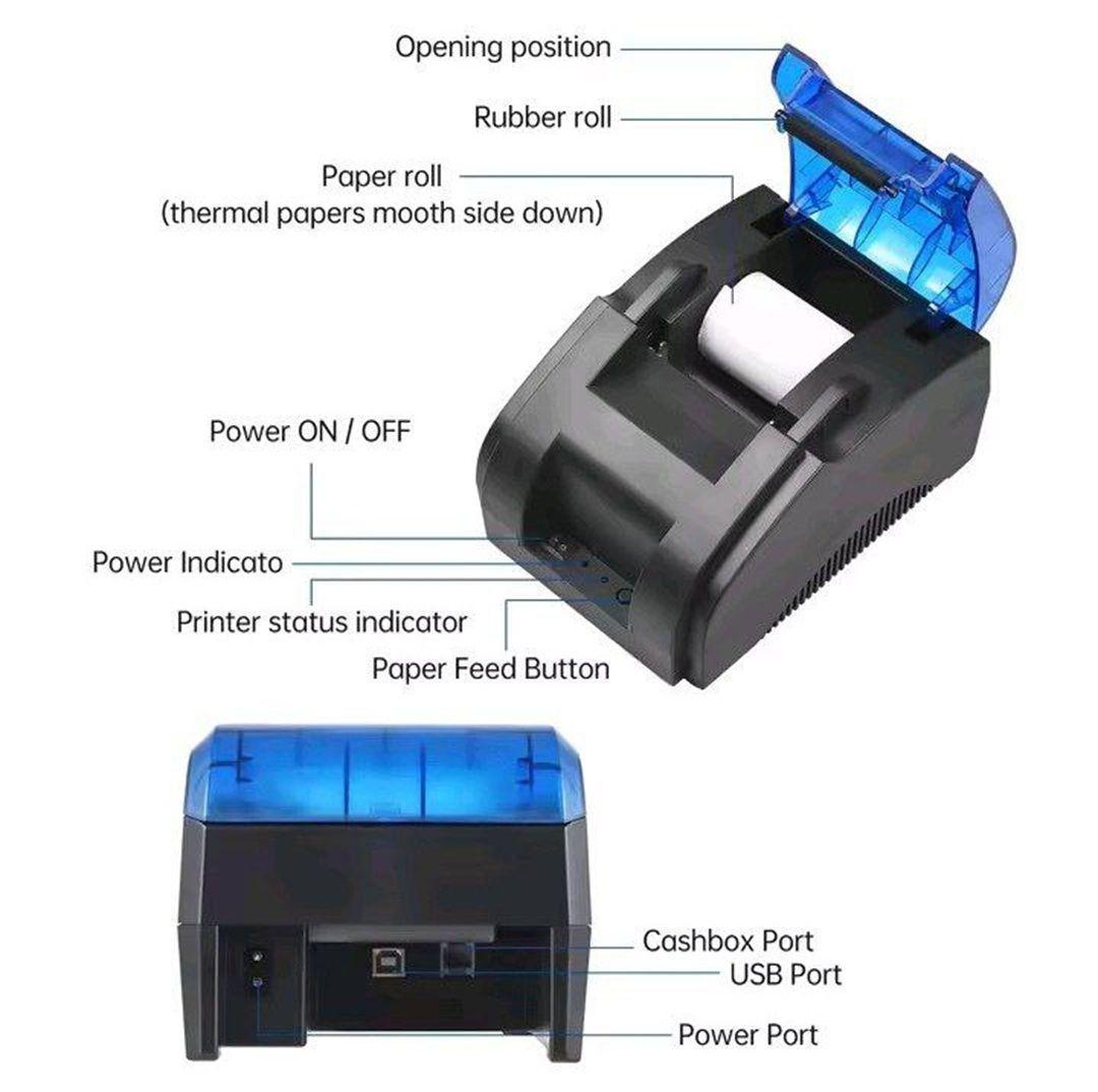 Impresora Termica boleta 58mm pos 5890U USB BL MARCA Thermal printer-1