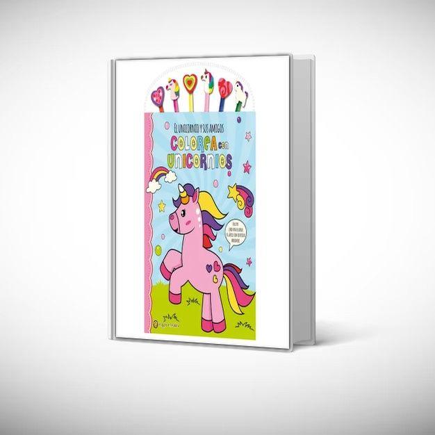 Libro Colorea con unicornios: el unicornio y sus amigos-0
