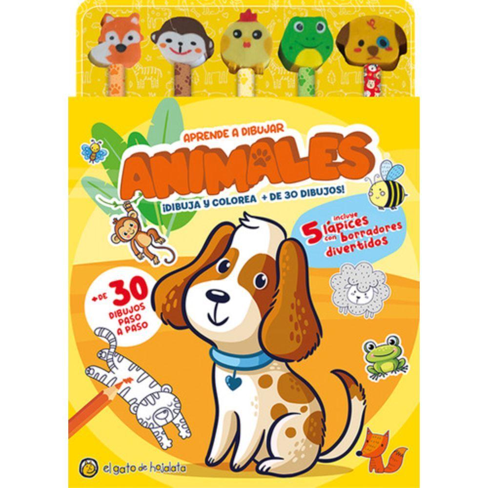 Libro Lápices Y Borradores De Colorers - Animales-0