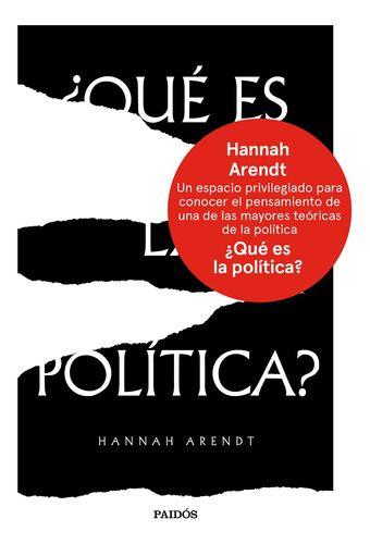 ¿qué Es La Política? - Hannah Arendt-0