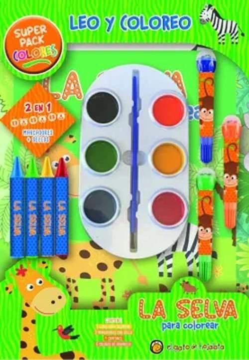 Super Pack La selva para colorear-0