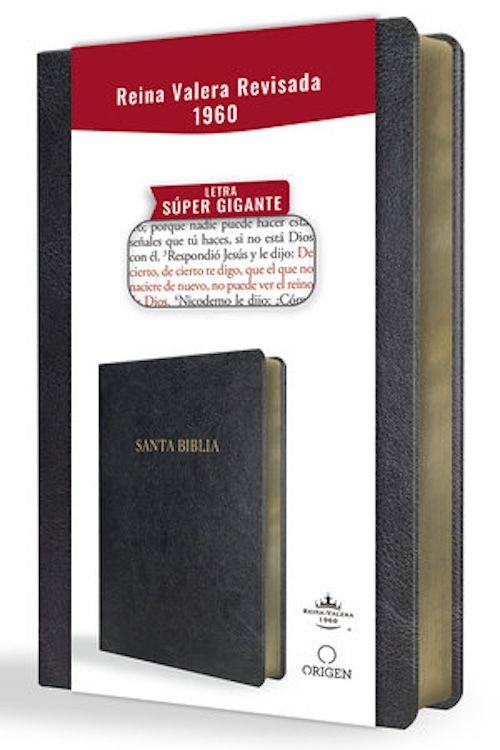 Biblia Reina Valera 1960 letra súper gigante negro-0