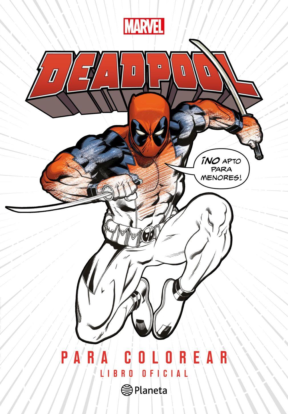 Libro Deadpool para colorear - Marvel-0