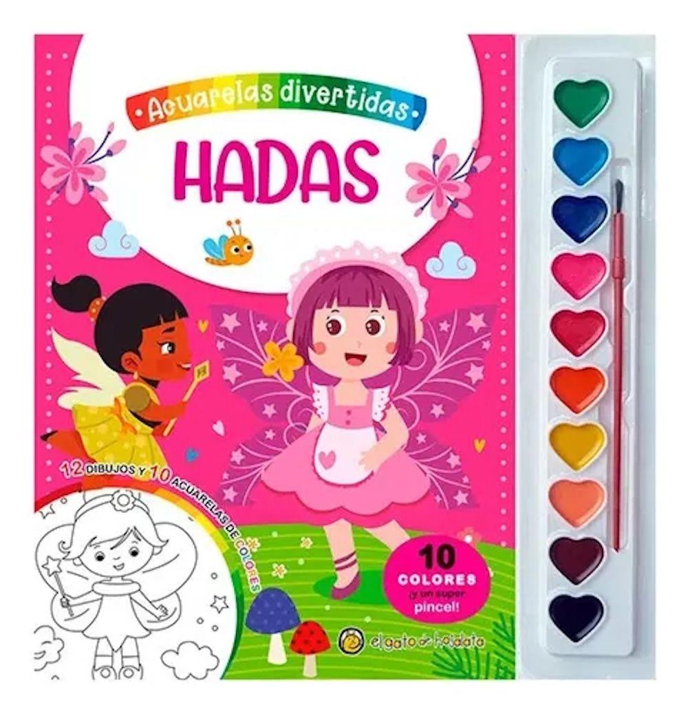 Libro Acuarelas Divertidas - Hadas - El Gato De Hojalata-0